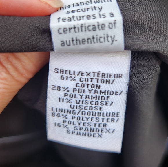 Diane von Furstenberg Wrap Effect Short Skirt Size 4 Tweed Texture Blue Black - Picture 9 of 10